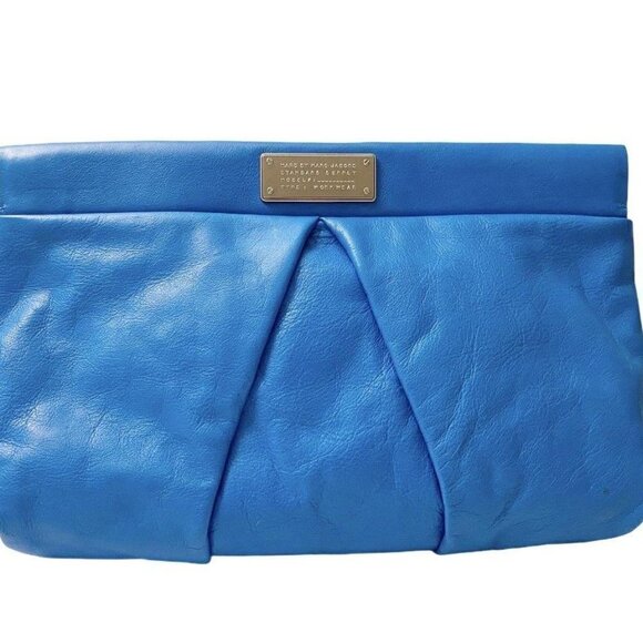 MARC by MARC Jacobs Marchive Clutch Neon Blue NWT - Picture 1 of 6